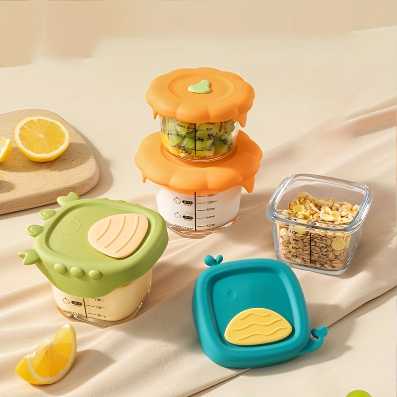 Baby Food Jars With Lids - حاوية أغذية أطفال زجاجية 120/180 مل