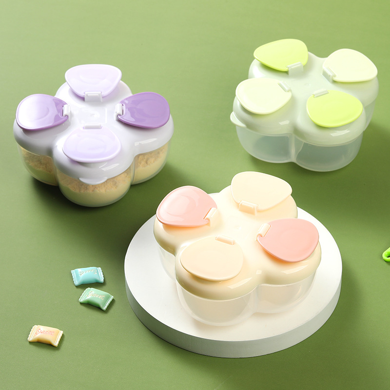 علبة حليب محمولة للأطفال بأربع - مراجعة Baby Food Jars With Lids وسعره