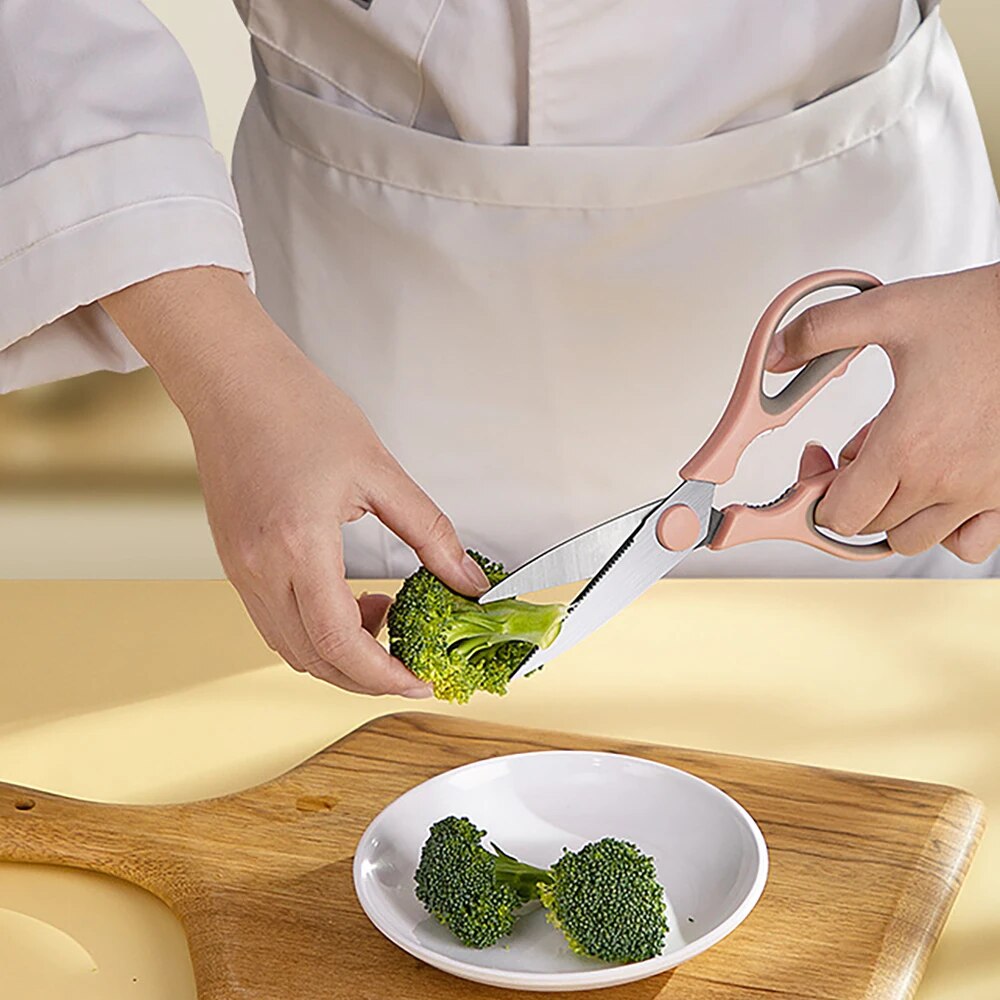 مقصات مطبخ منزلية من الفولاذ ا - مراجعة Baby Food Scissors وسعره